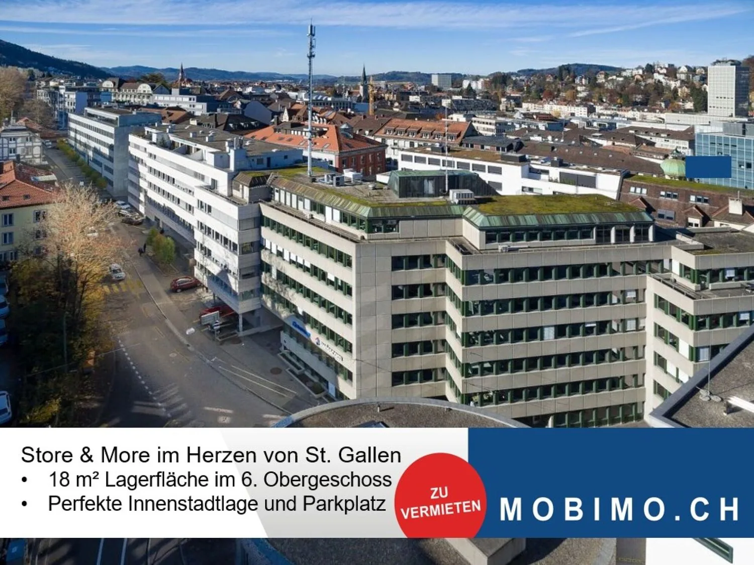 Kompakt & zentral - 18 m² Lagerraum im Herzen von St. Gallen