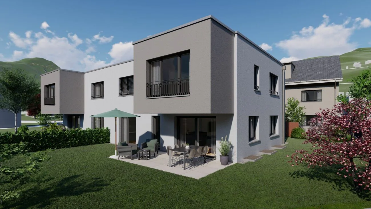 5 1/2-Zimmer Doppeleinfamilienhaus mit zwei Tiefgaragenplätzen