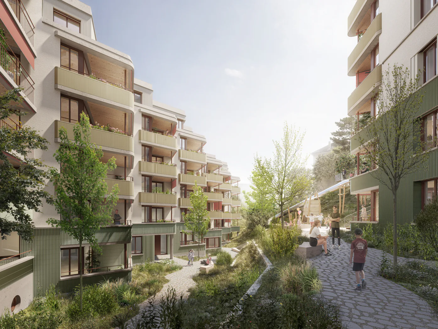 Modernes und zugängliches Gewerbe in Lausanne