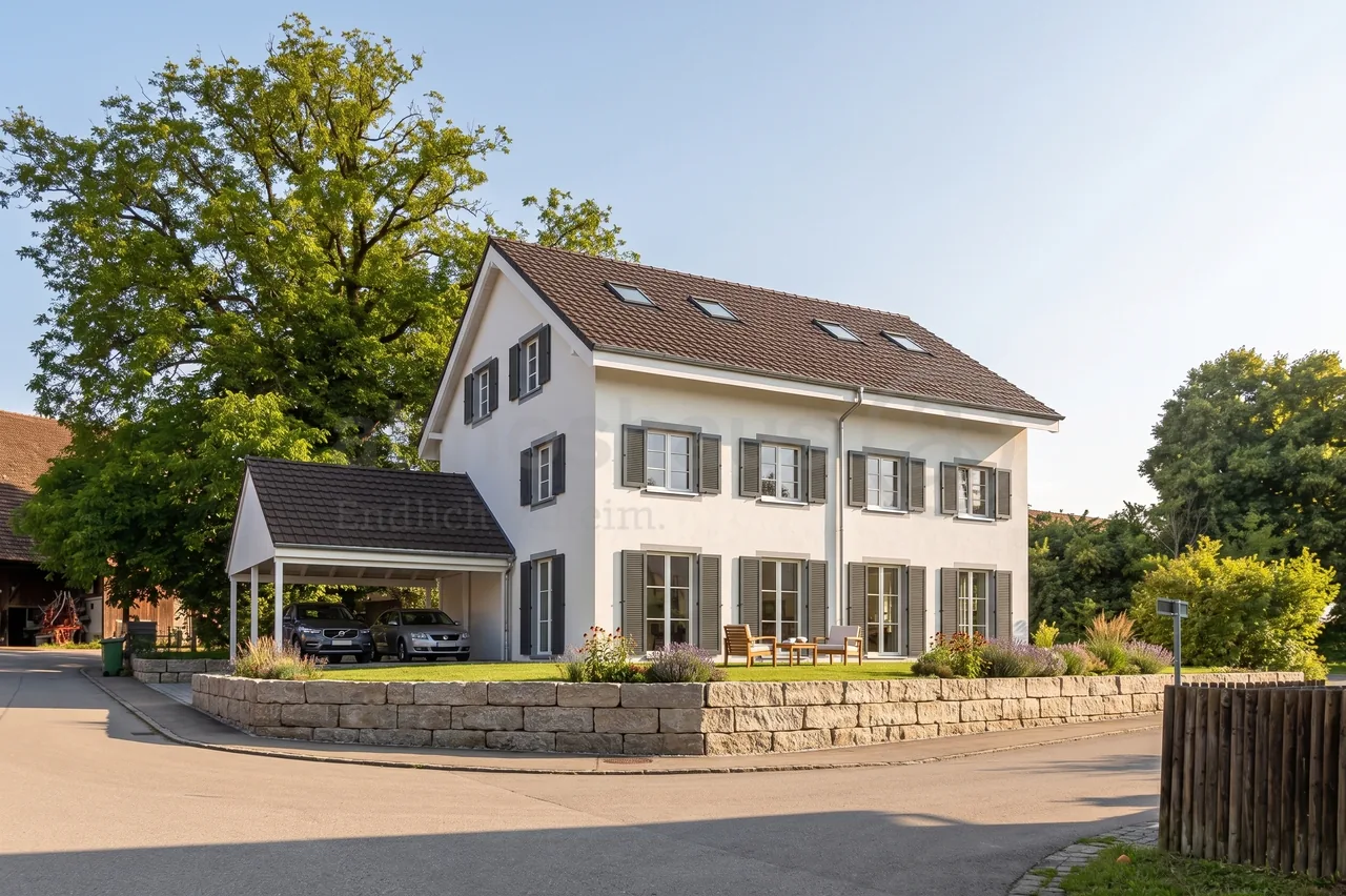 Modern semi-detached house with village charm in Obfelden ZH