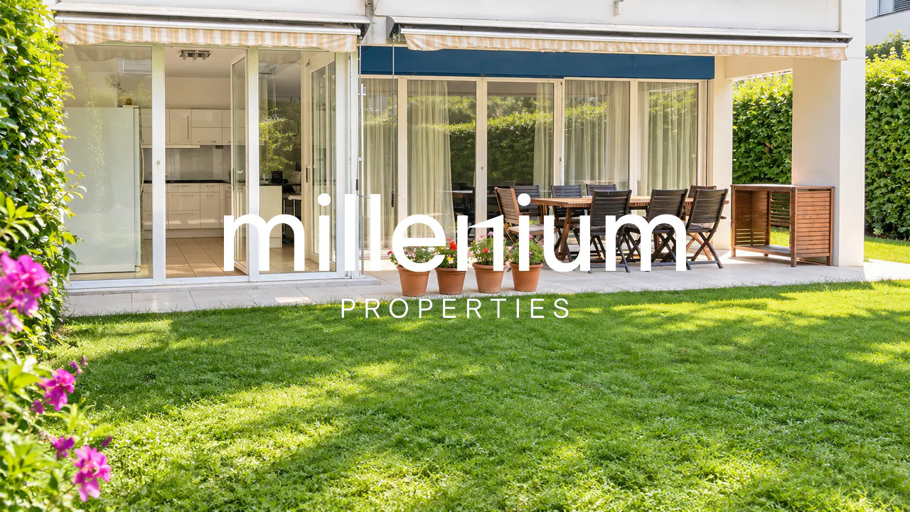 Exceptionnel appartement meublé 5P en rez-de-jardin
