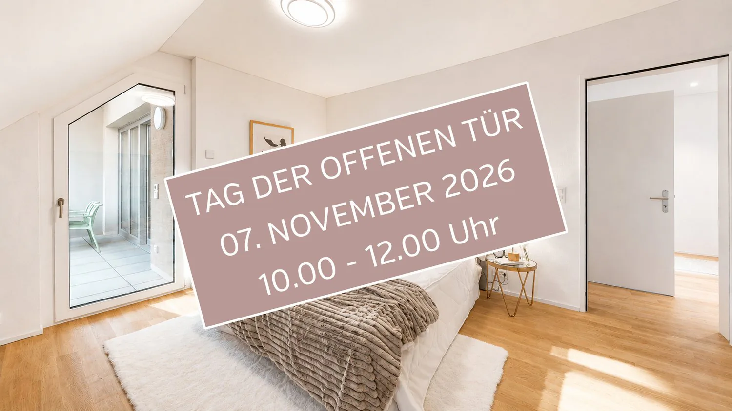TAG DER OFFENEN TÜR: 07. NOVEMBER 2026 UM 10.00 UHR