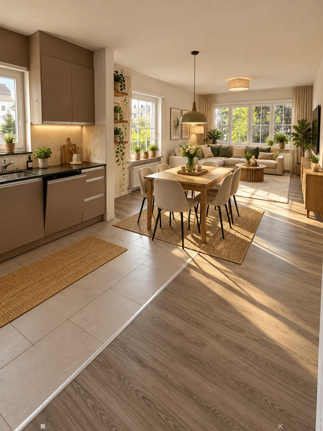 Moderne 3-Zimmerwohnung mit pauschalen HKNK / Appartement moderne de 3 pièces