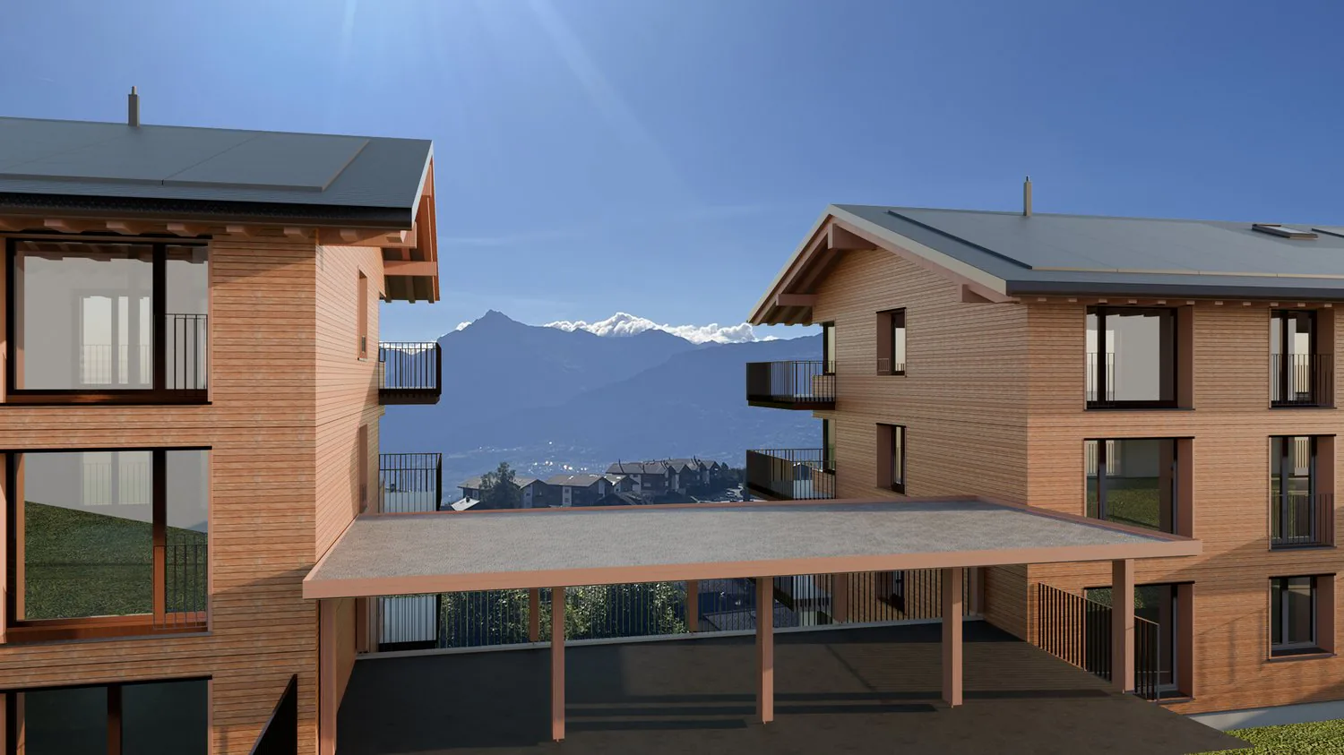 Nax - Attique 4,5 Zimmer - Balkon zum Himmel D31