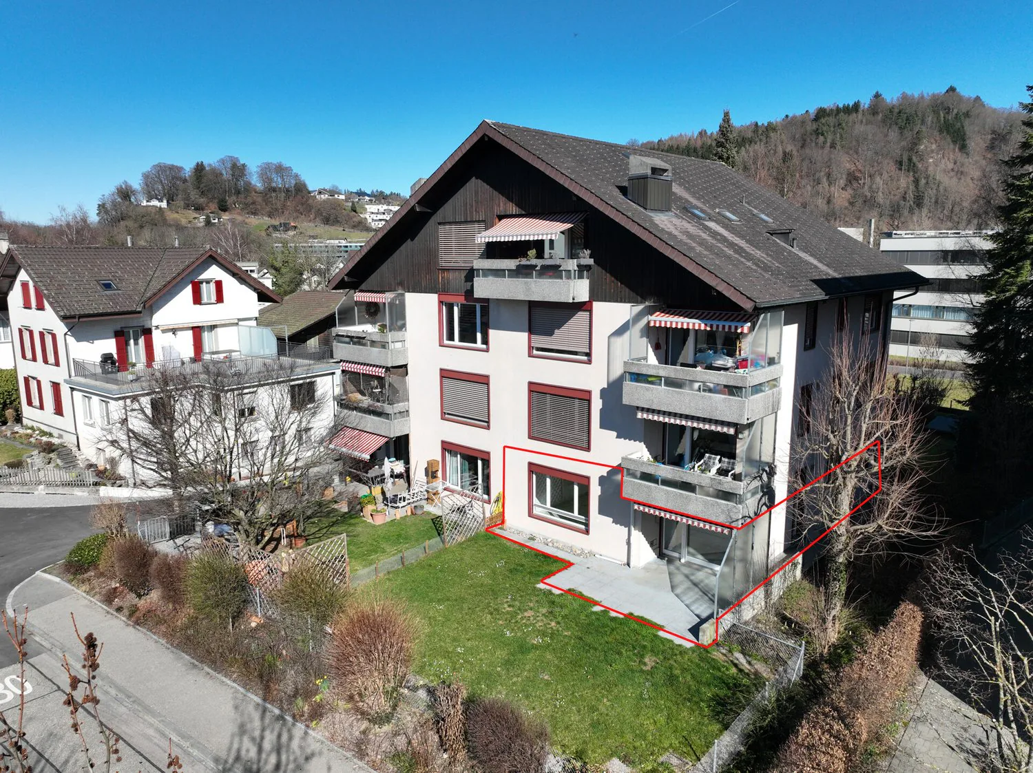 Appartement central et lumineux de 4 pièces avec jardin à quelques pas