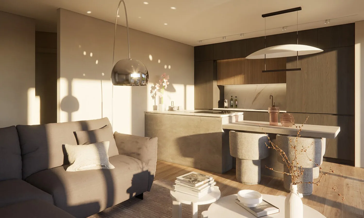 STUPENDIEUX 3.5 PIÈCES AVEC JARDIN PRIVÉ ET TERRASSES À LUMINO