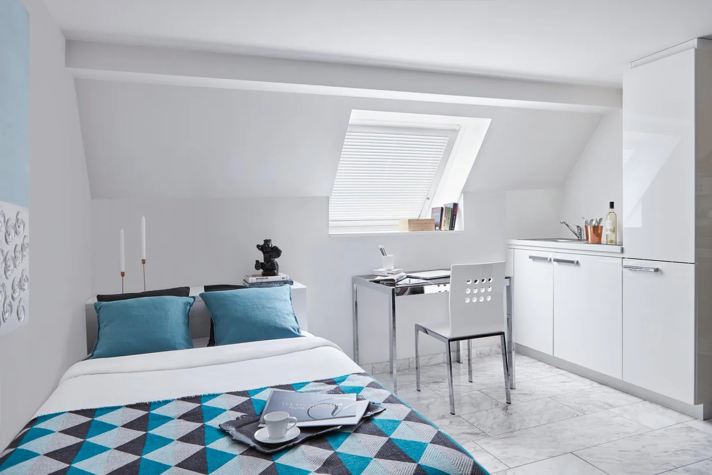 Studio Mini, Kochnische - Serviced Apartment mit wöchentlicher Reinigung inklusive