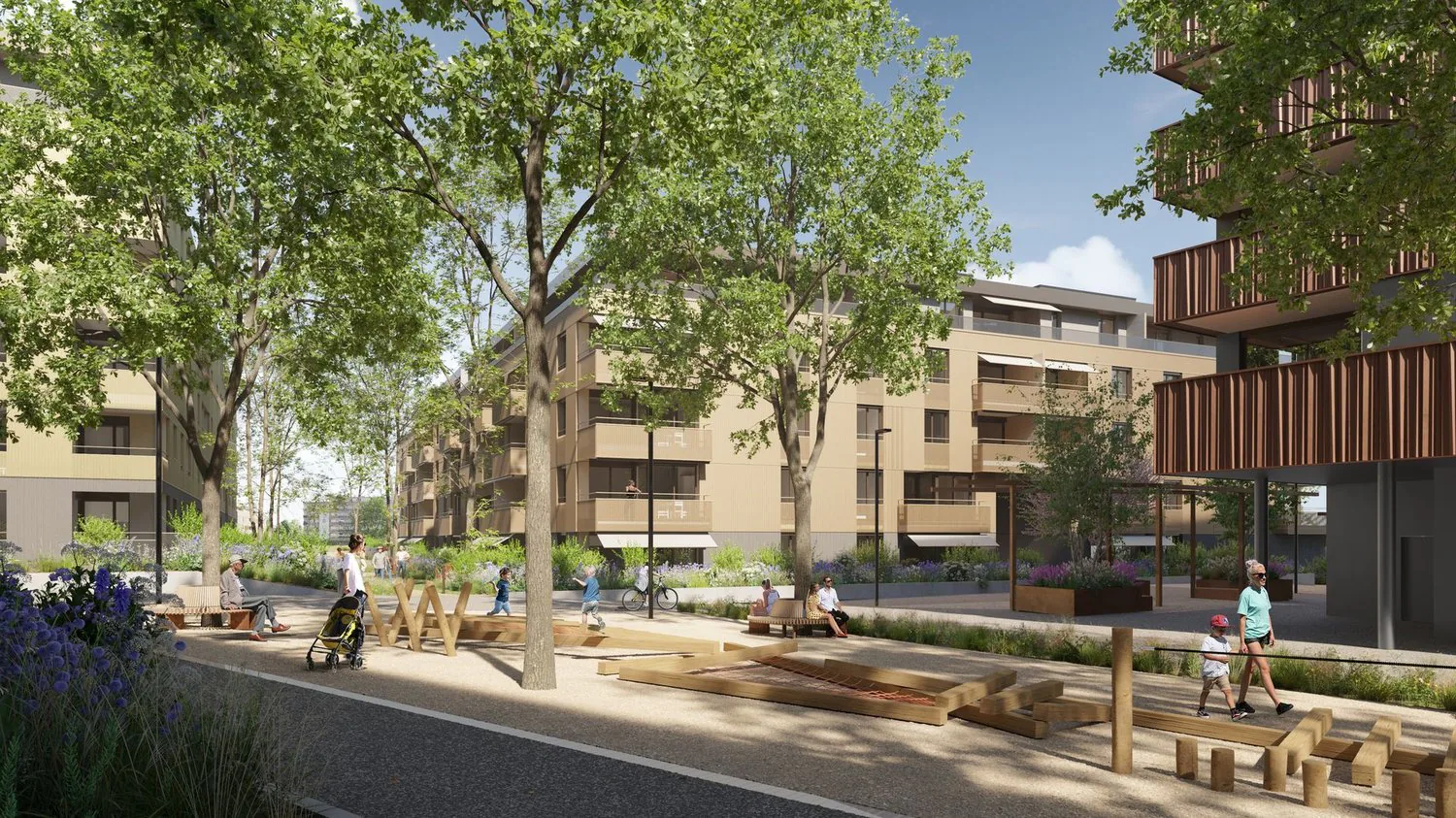 Attique contemporain de 4.5 pièces avec 2 grandes terrasses totalisant