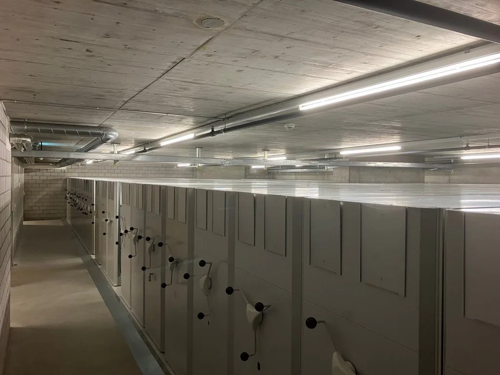 Archivraum mit Rollregalanlage in Zürich Oerlikon