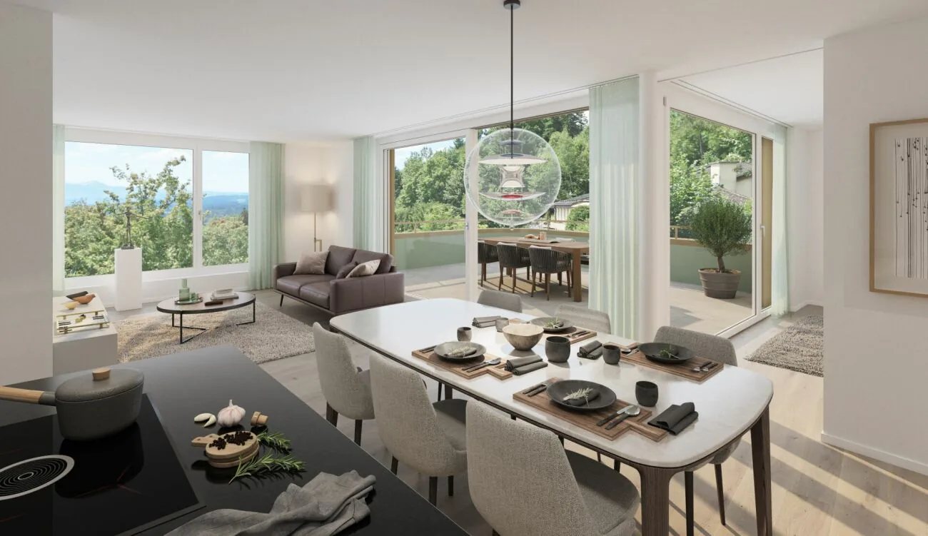 Début de construction automne 2026 - Expérience de vie unique avec vue lointaine et vue sur les montagnes