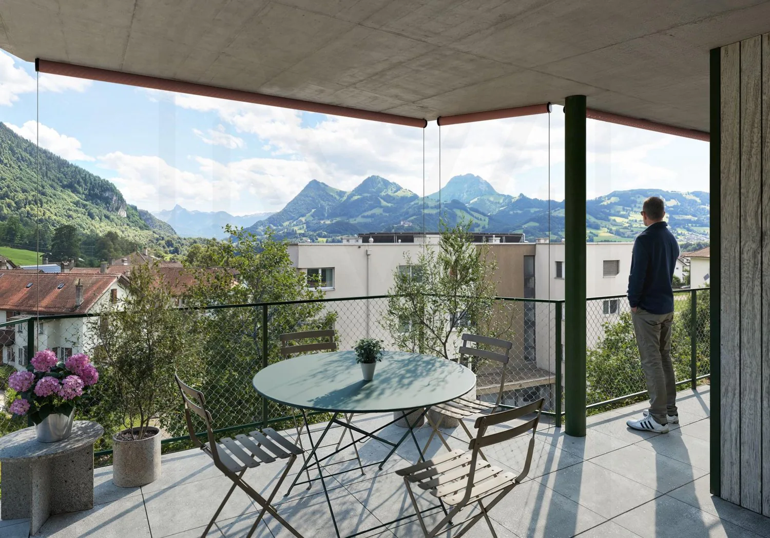 New promotion in the heart of Broc, magnificent 4.5-room new building