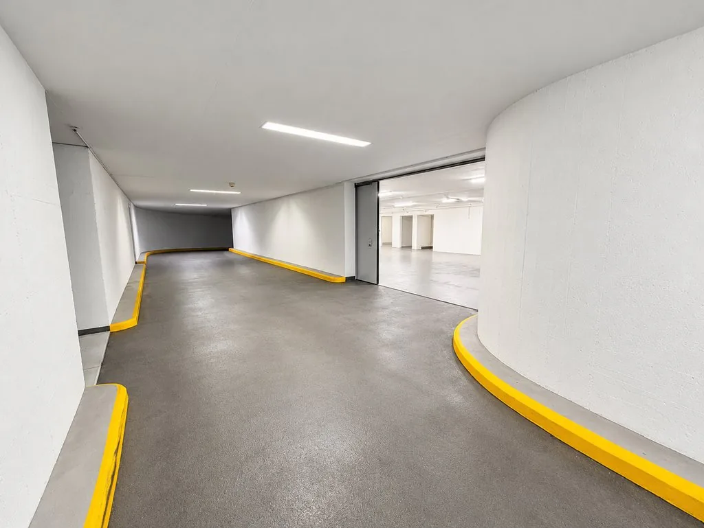 Ampio locale di stoccaggio a Oerlikon con cella umida e guardaroba