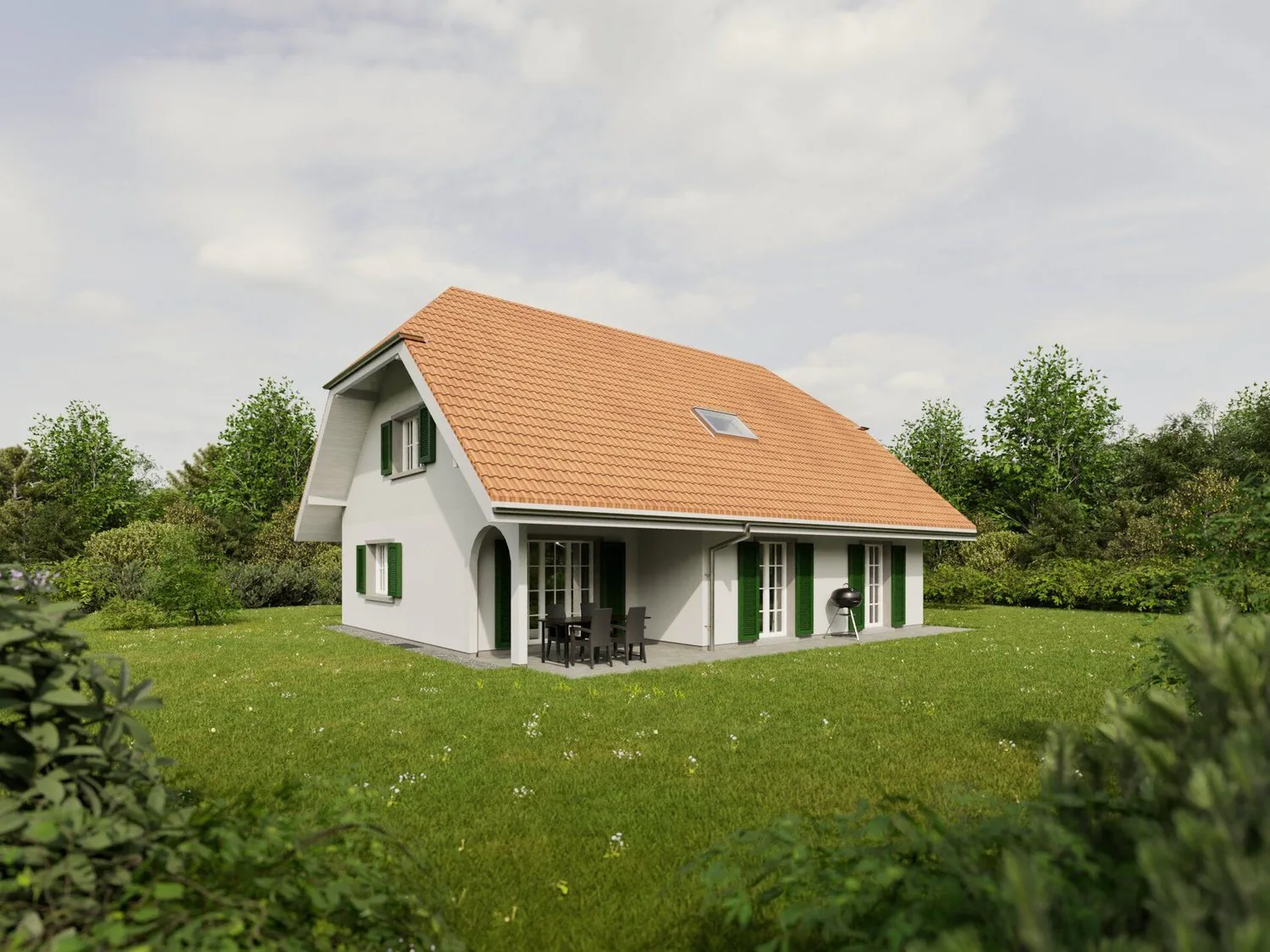 Maison unifamiliale 5.5 pièces, construction neuve 2027, grand jardin, Limpach