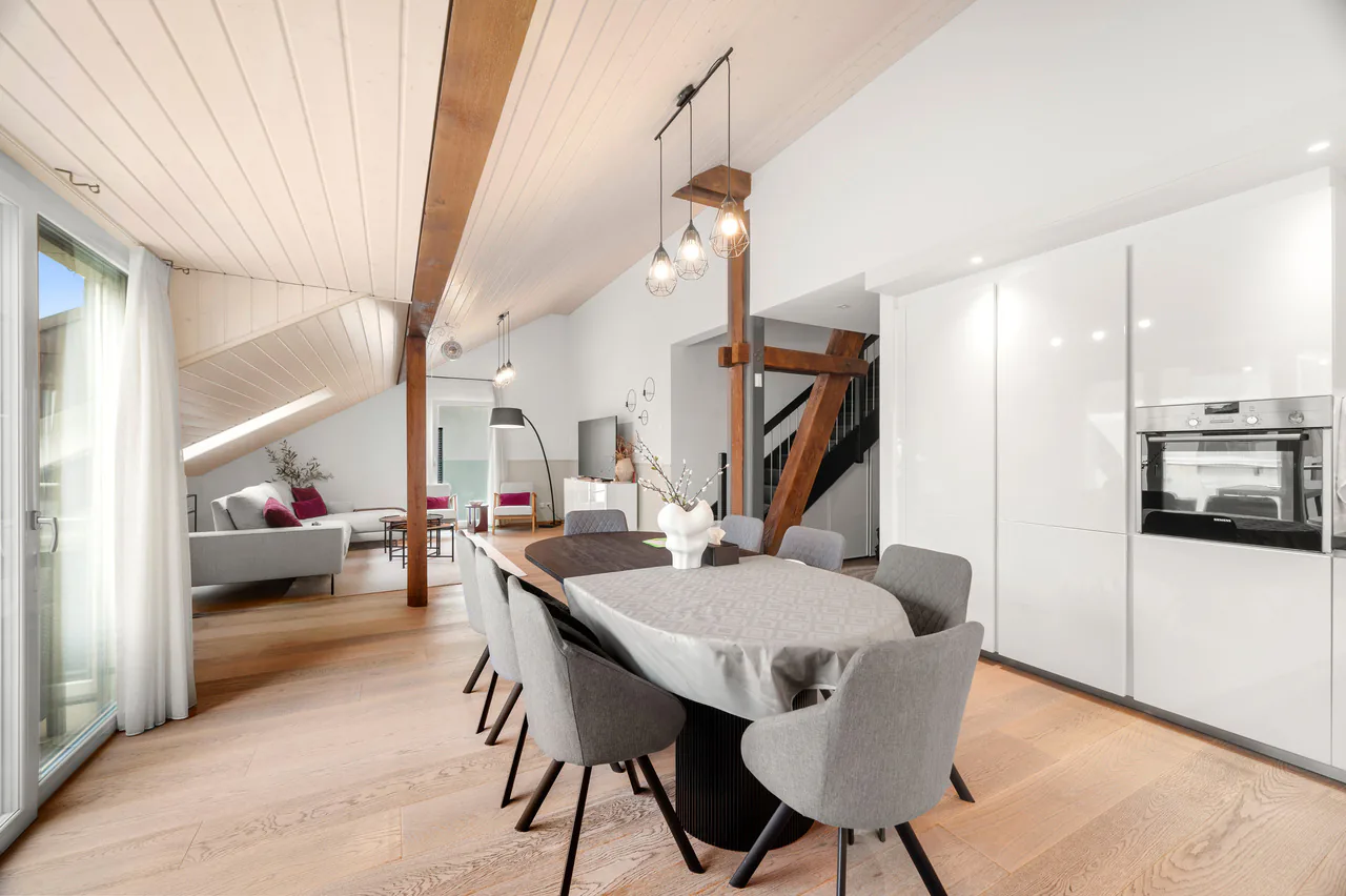 In vendita - Superbo duplex di 4,5 locali a Bulle con vista imprenabile sul Moléson