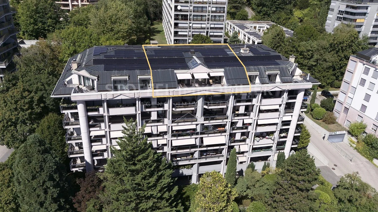 Seltenes Dachgeschoss mit atemberaubendem Blick und Innenpool - Petit-Saconnex - Exklusivität
