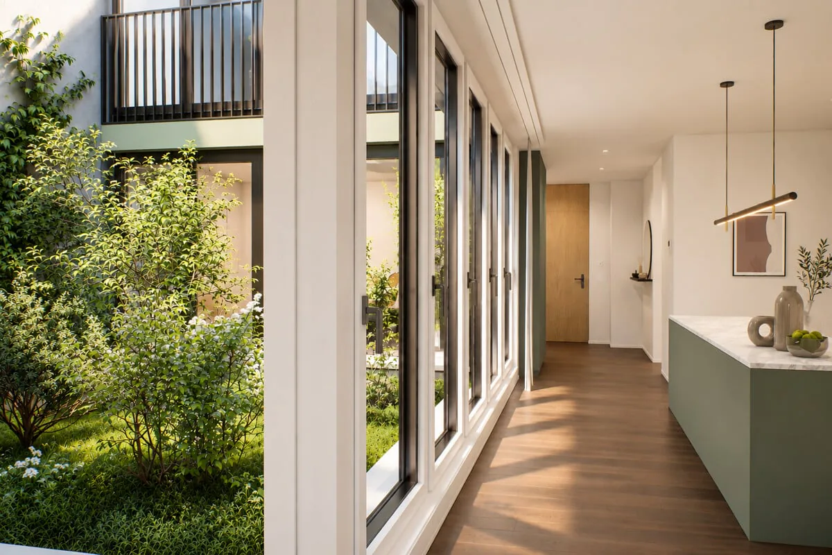 Progetto di costruzione nuova Eichstrasse Zurigo - Vivere con un paradiso di giardino privato