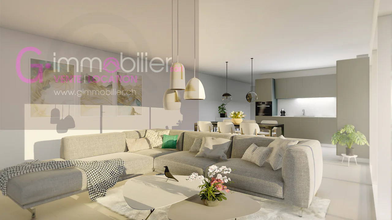 Nouvelle construction à Monthey -Appartements contemporains au coeur du quartier sous gare