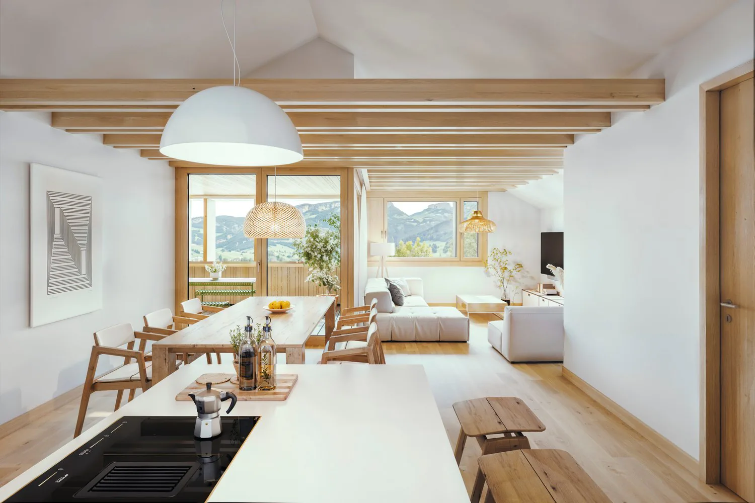Traumhafte 3.5-Zimmer-Dachwohnung mit Bergpanorama in Appenzell