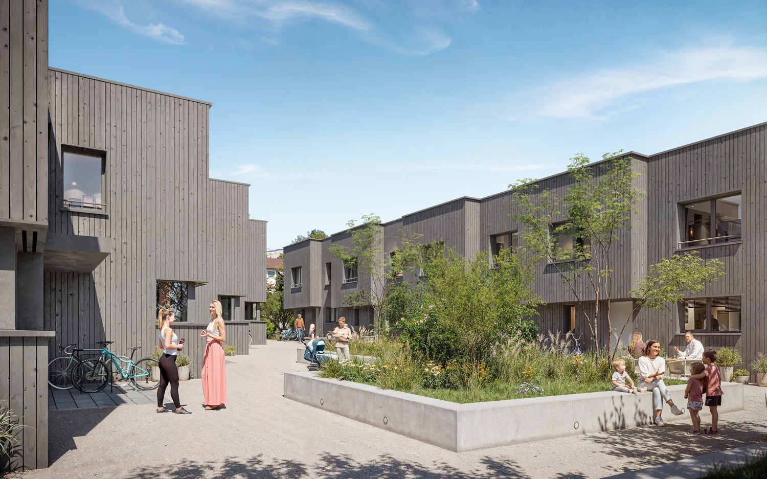 Maison entre ville et nature - 10 nouvelles maisons mitoyennes aux portes de Berne