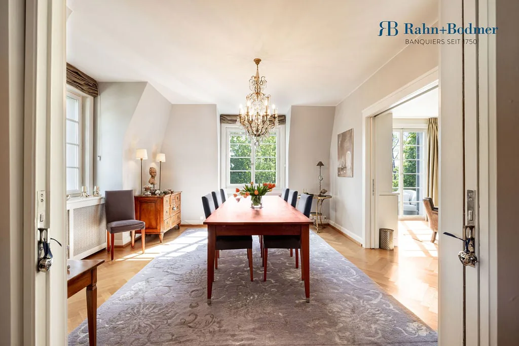 Spacious maisonette apartment with roof terrace in exclusive Zürichberg location