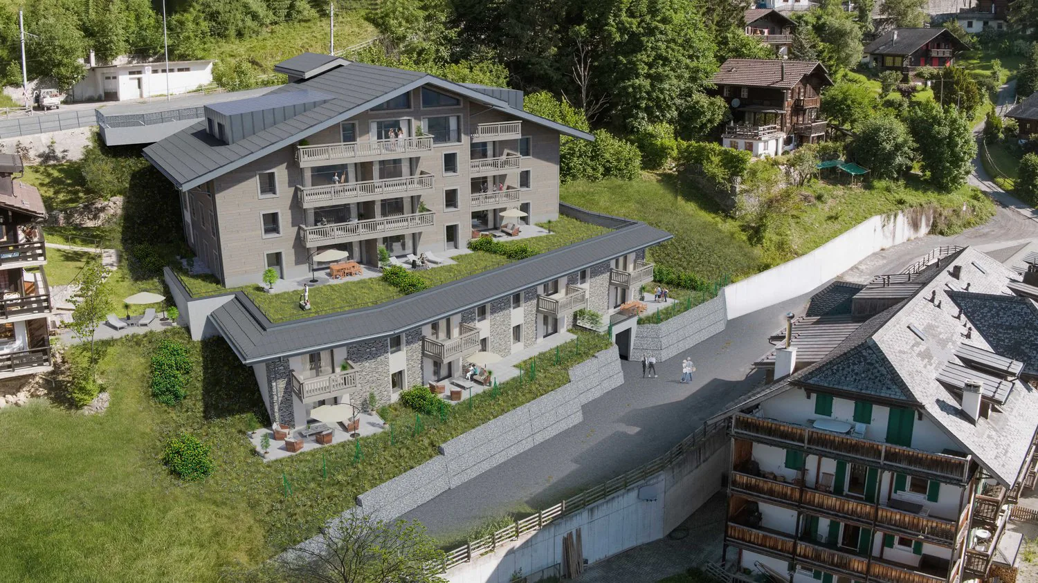 2.5-room apartments in a new residence in Gryon.