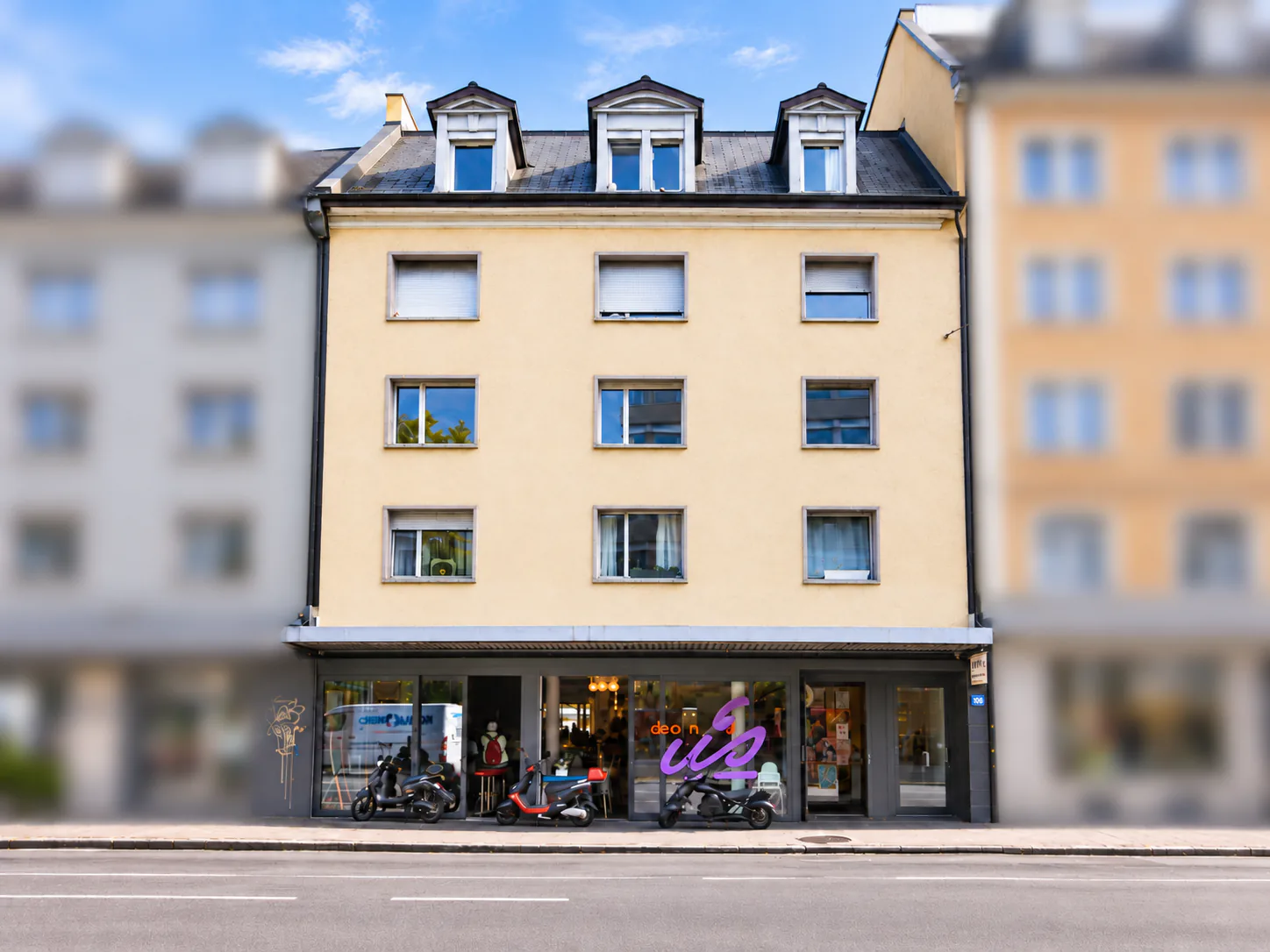 Blick auf den Helvetiaplatz - mitten im Herzen von Zürich