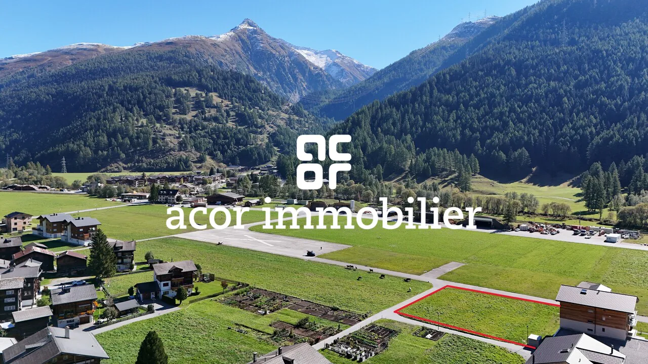 Terrain constructible de 1'098 m² à Ulrichen
