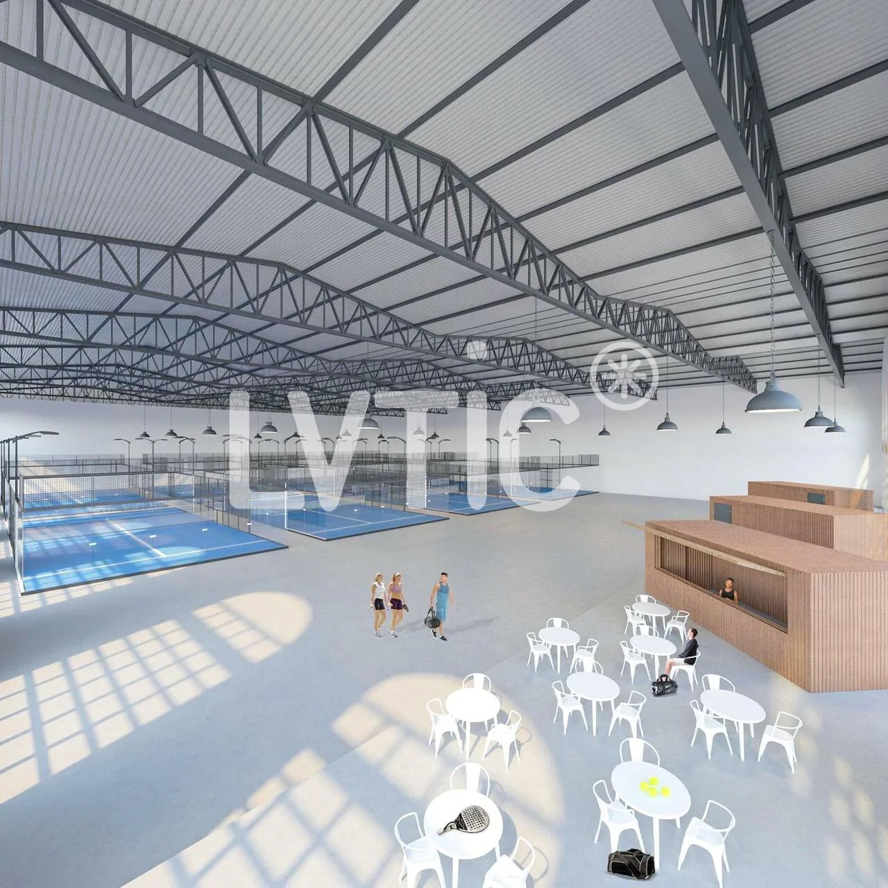 Sporthalle von 3000 m2 zur Miete in Yvonand
