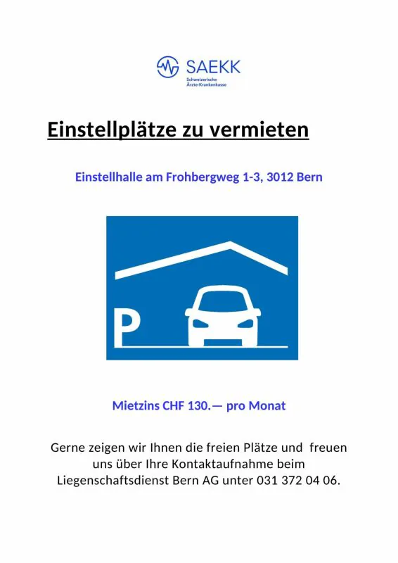 Einstellplätze zu vermieten