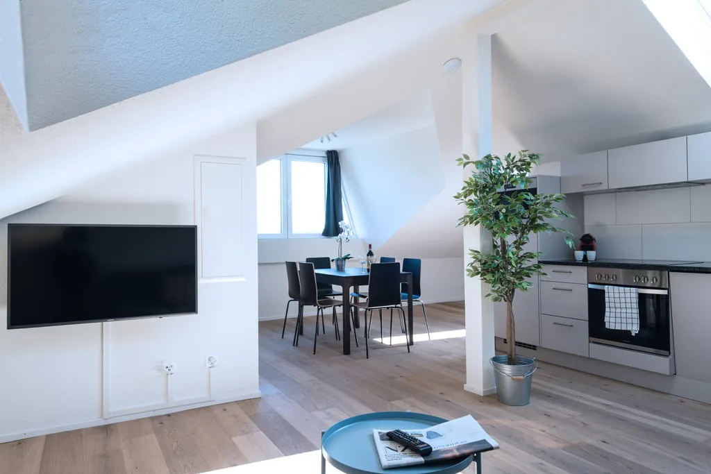 Helle 3 Zimmer Dachwohnung mit Aussicht in Zürich Wiedikon