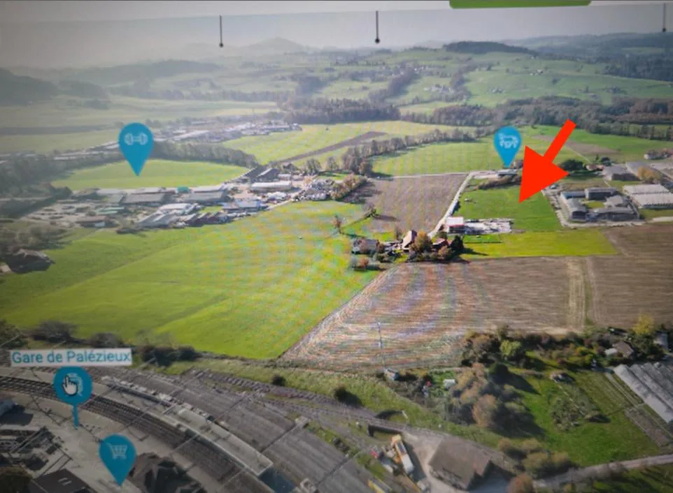 Two adjacent industrial plots 4000 m2 and 6000 m2 in Palézieux