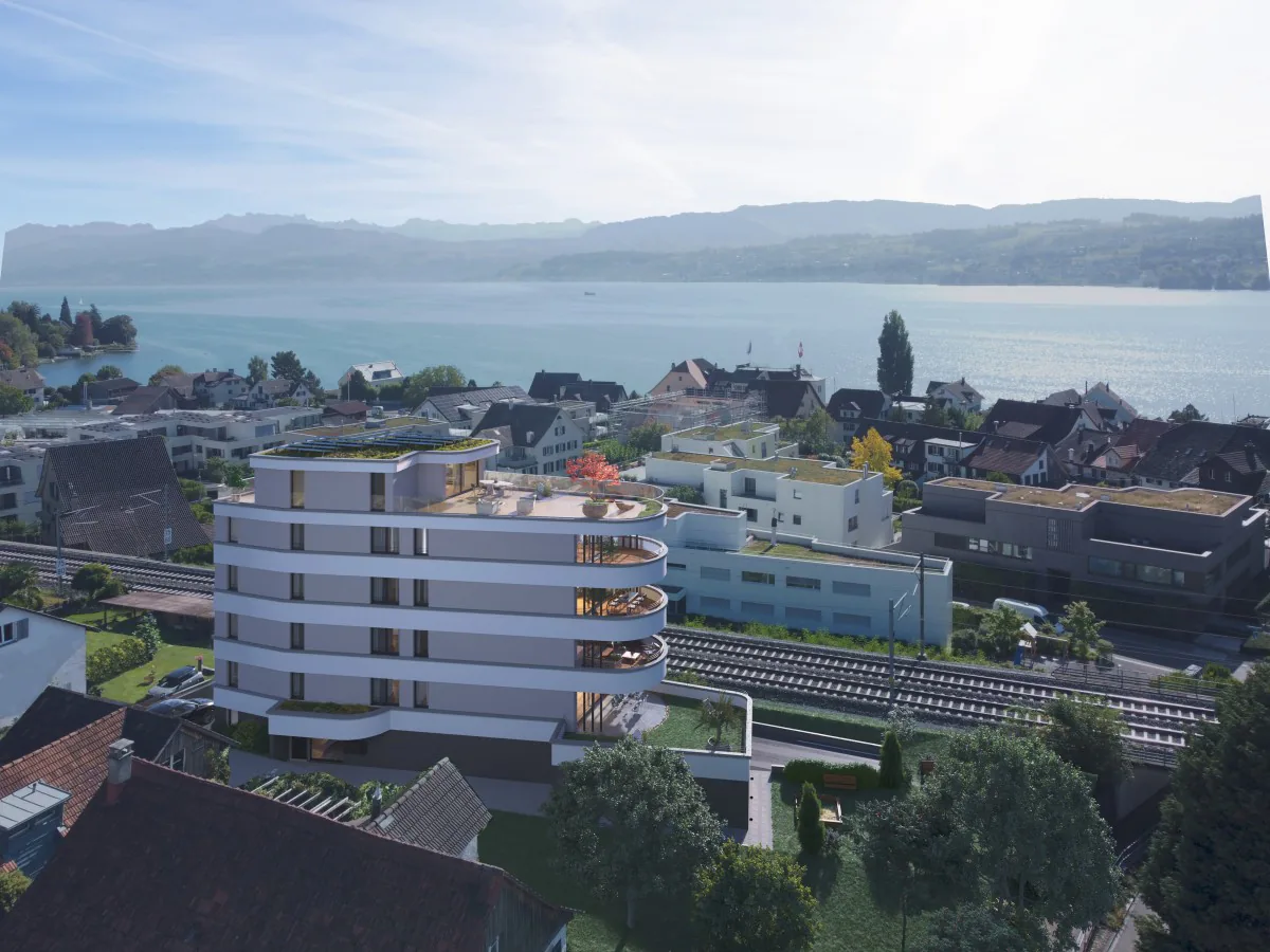 Baufreigabe Erteilt: 4.5/5.5 Zimmerwohnung mit See- und Bergsicht i...