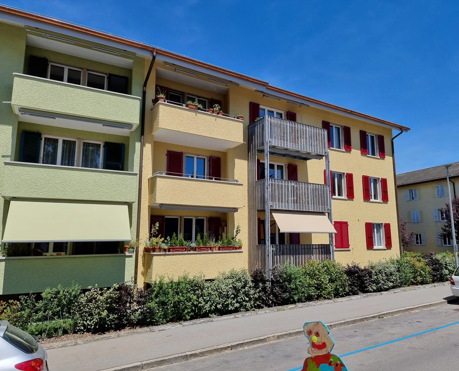 Appartement très lumineux, ensoleillé de 2 pièces au 2ème étage