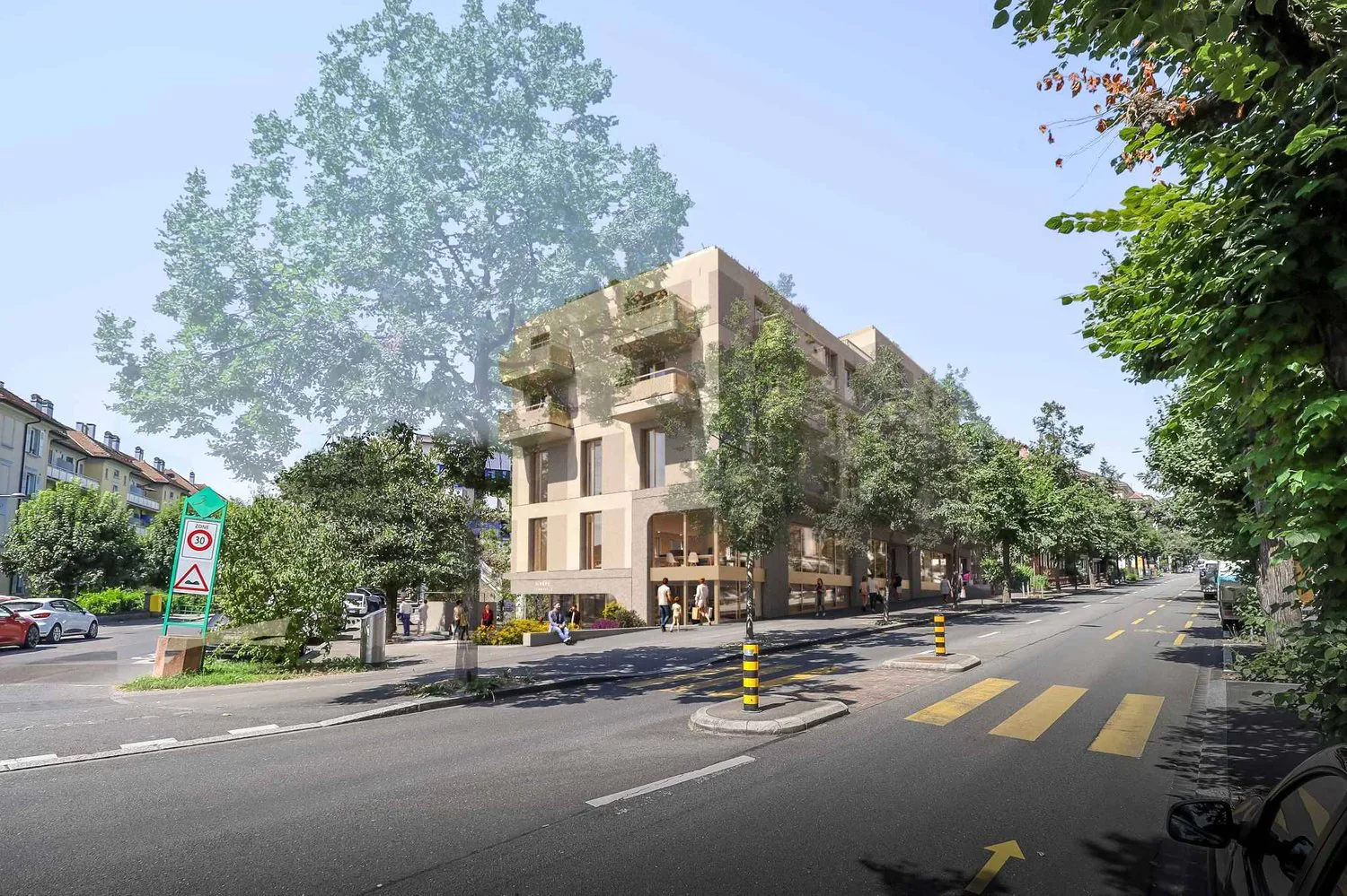 Lausanne-Ouchy Flächen mit Terrasse, Sommer 2026