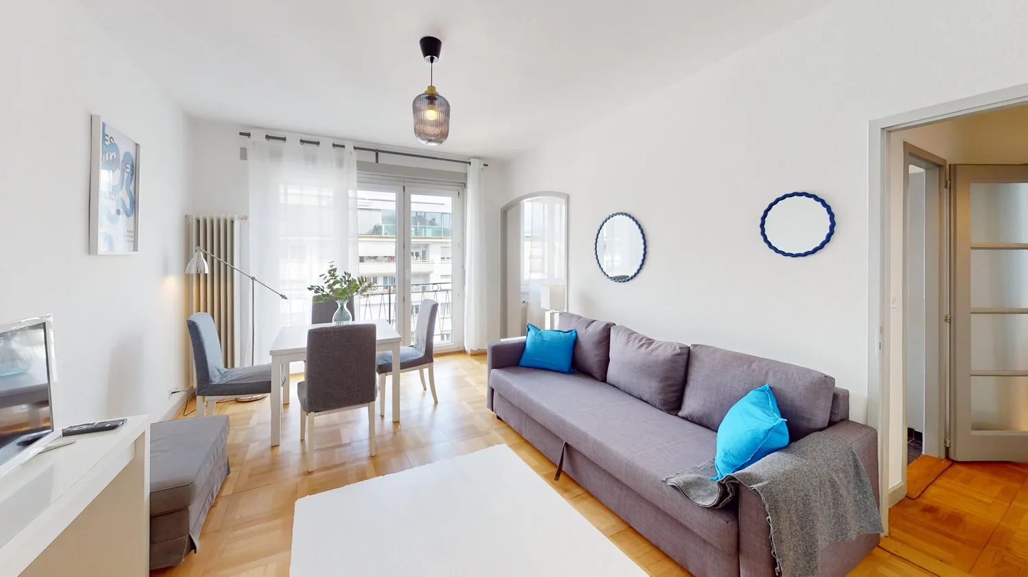 Charming 1-bed furnished apartment in Geneva's Charmilles district