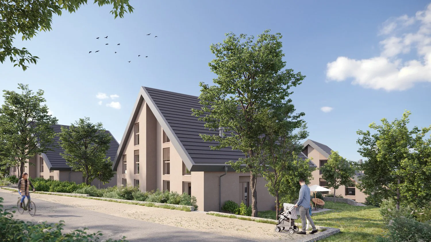 Villa mitoyenne neuve - 5.5 pièces avec jardin - Livraison fin 2027