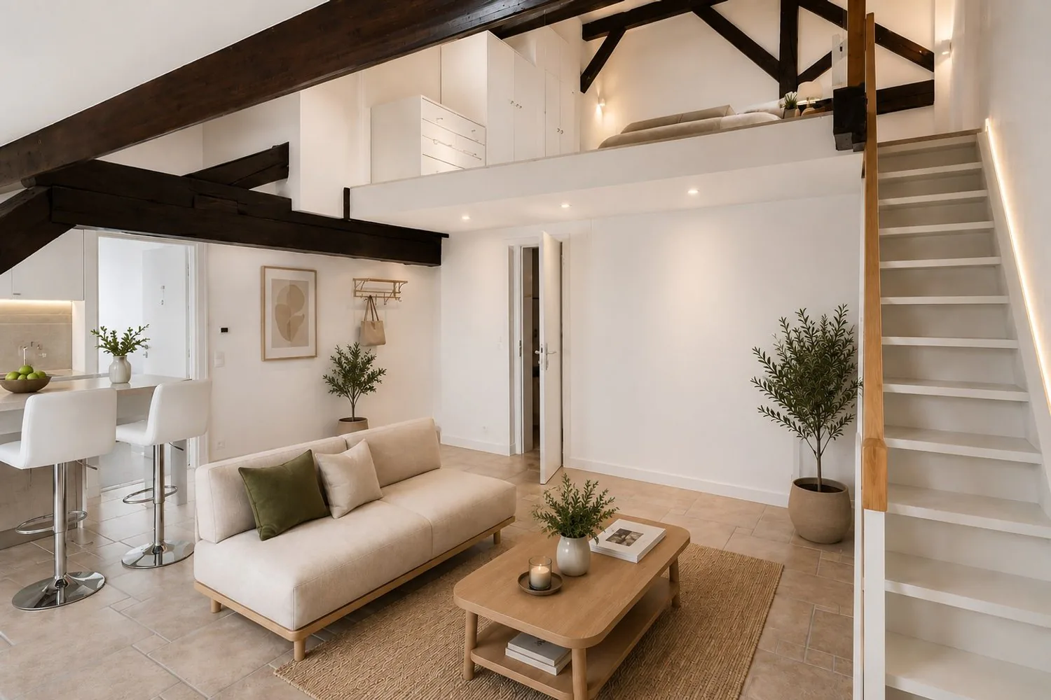 Appartement de charme en duplex avec jardin privatif