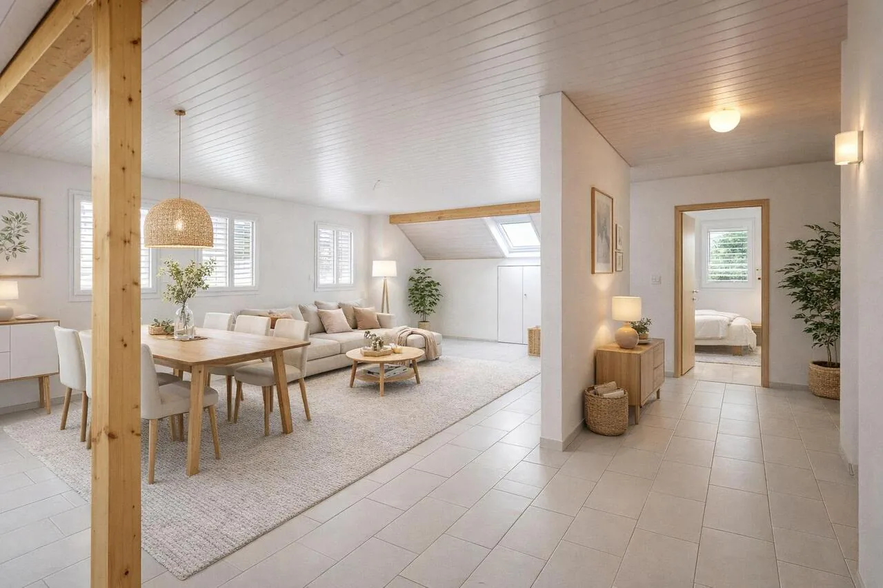 Wohnung 3.5 Zimmer mit 119 m2 und Balkon in Chabrey / VD