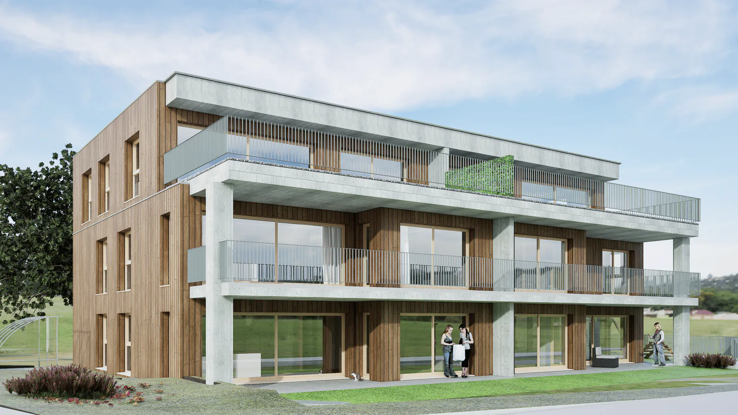 W4: Appartamento nuovo di 3,5 locali con balcone spazioso
