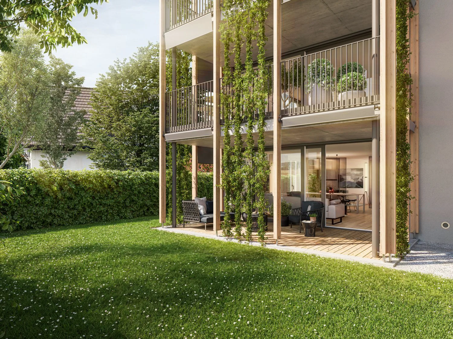 Ihr privates Gartenparadies: Moderne 4.5-Zimmer Wohnung zentral in Rüfenacht