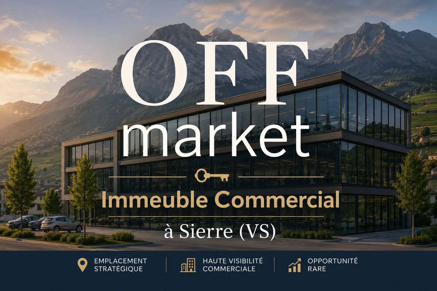 Ein gewinnbringendes Gewerbegebäude im Herzen von Sierre (VS)