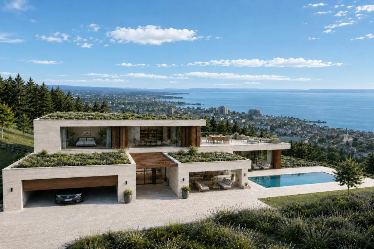 Parcelle de terrain à bâtir exclusive (4'192 m2) avec une vue imprenable sur le lac de Constance