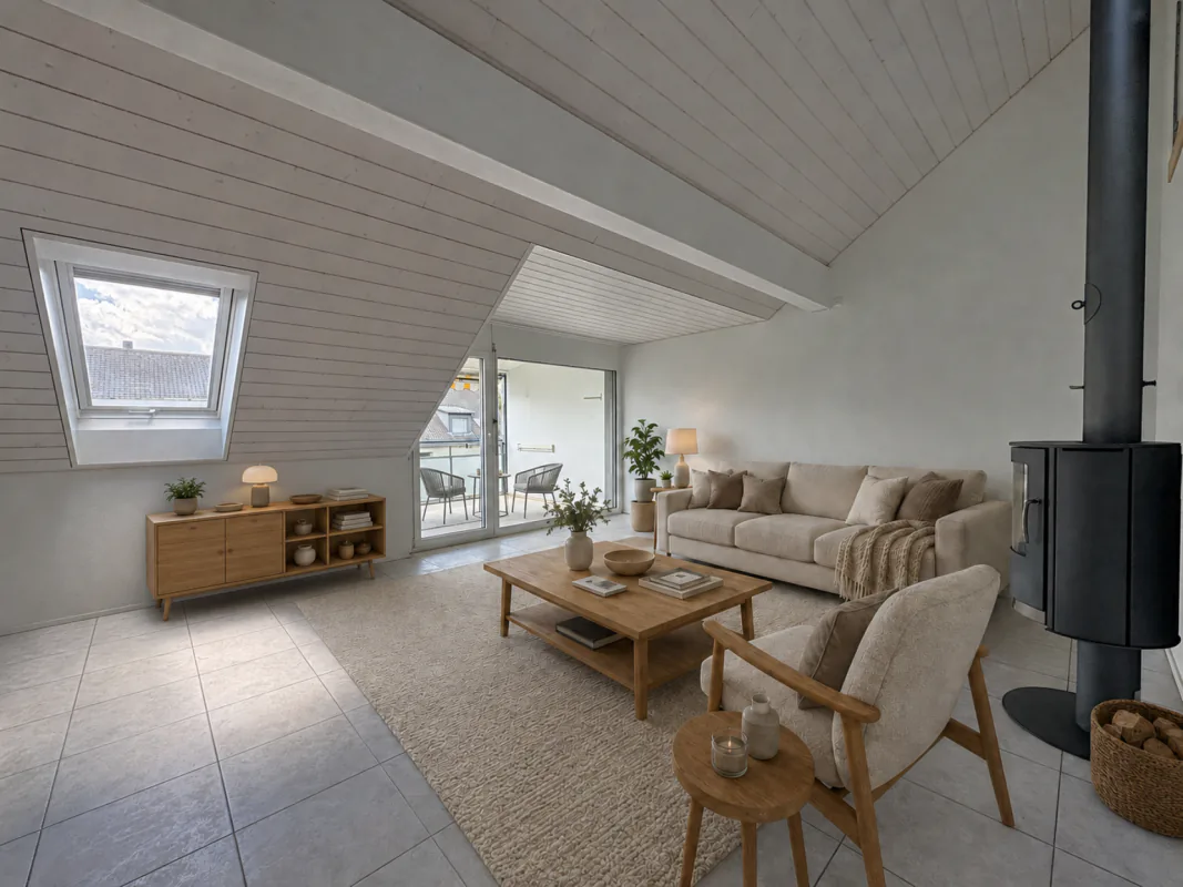 Appartamento in duplex attraente e centrale con galleria