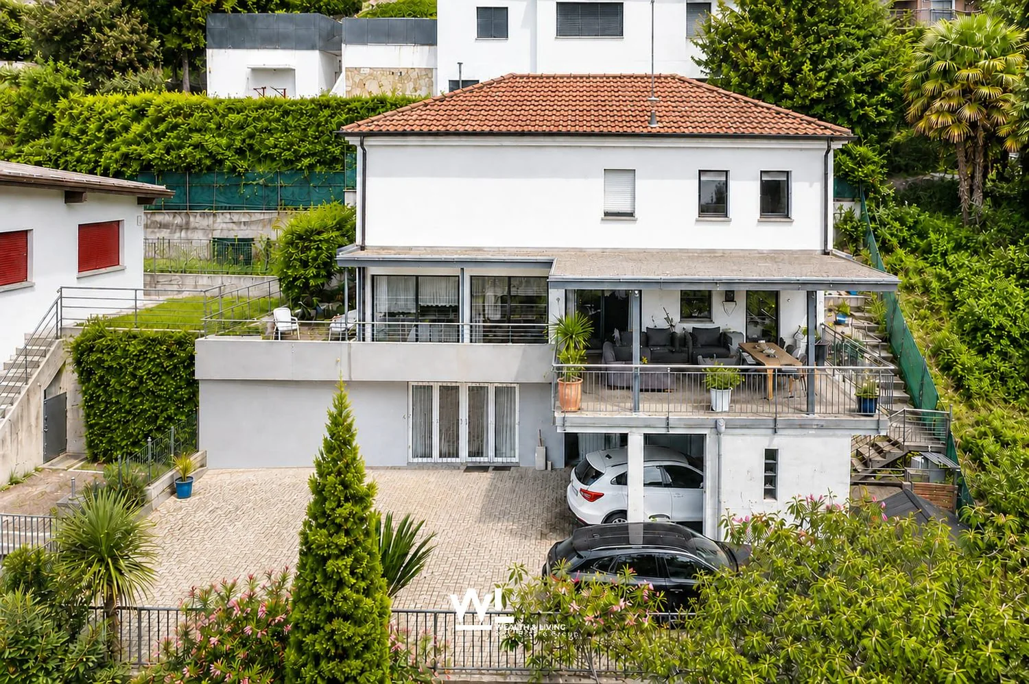 Grosszügiges 5.5-Zi. Einfamilienhaus mit Weitsicht, Terrassen und Garten in Vacallo zu verkaufen