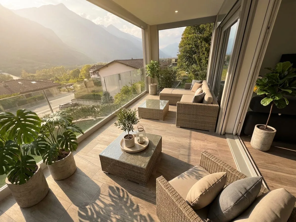 Appartement moderne de 3,5 pièces avec loggia à Claro