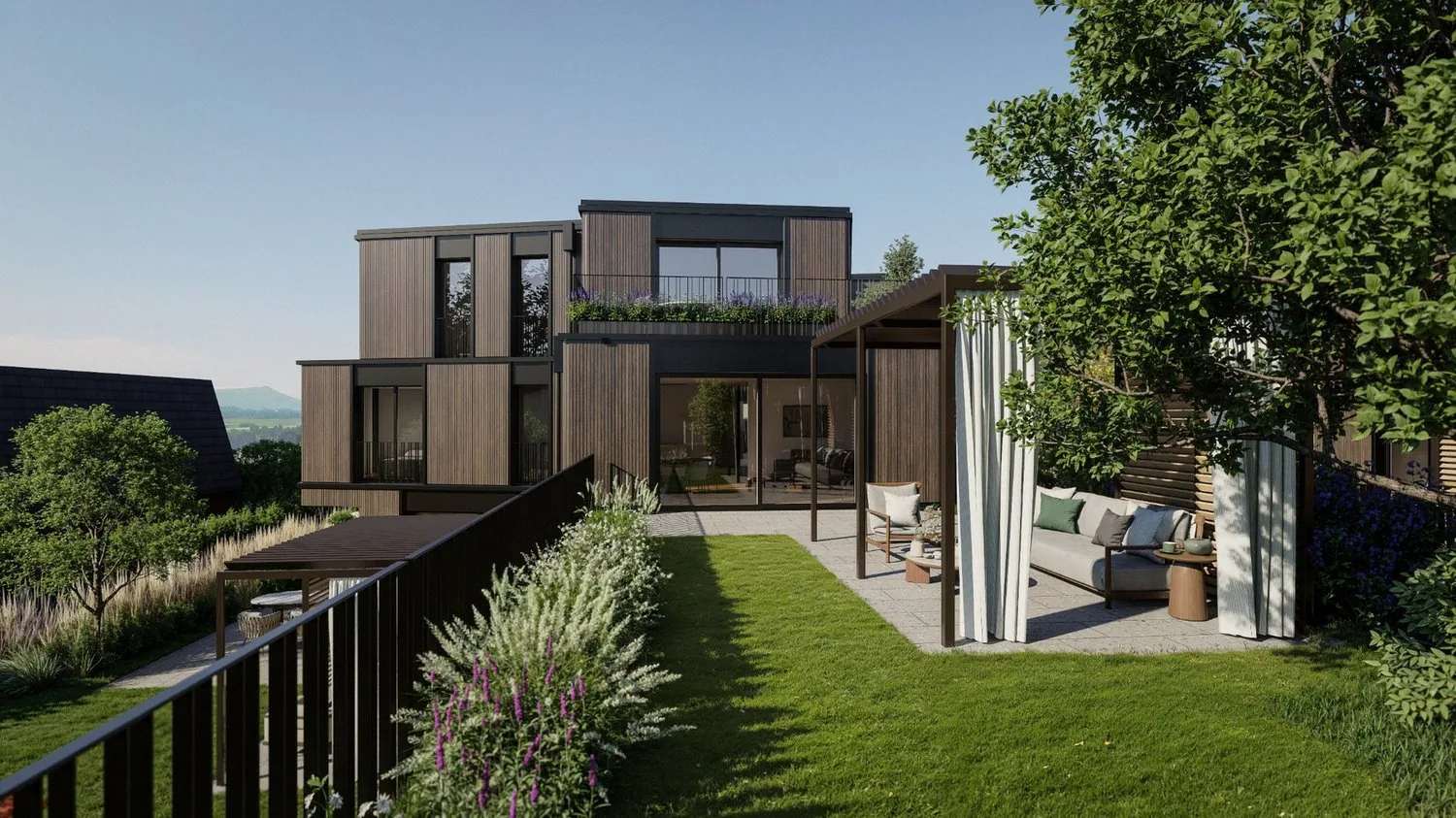 Progetto di costruzione SATO: appartamento da giardino di 4,5 locali con stanza per hobby