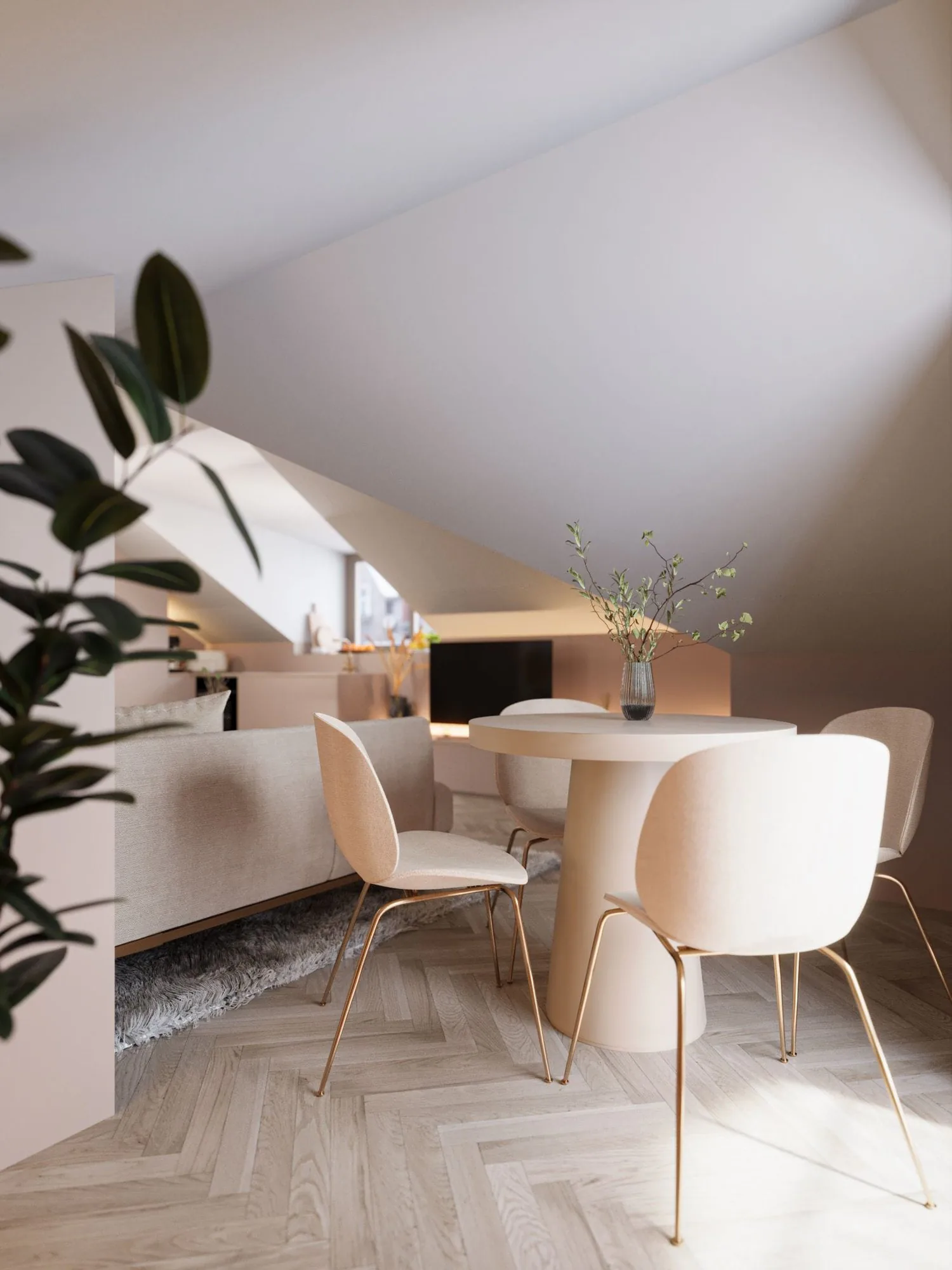 Appartement d'attique 2 pièces élégant à Zurich avec équipement complet de haute qualité
