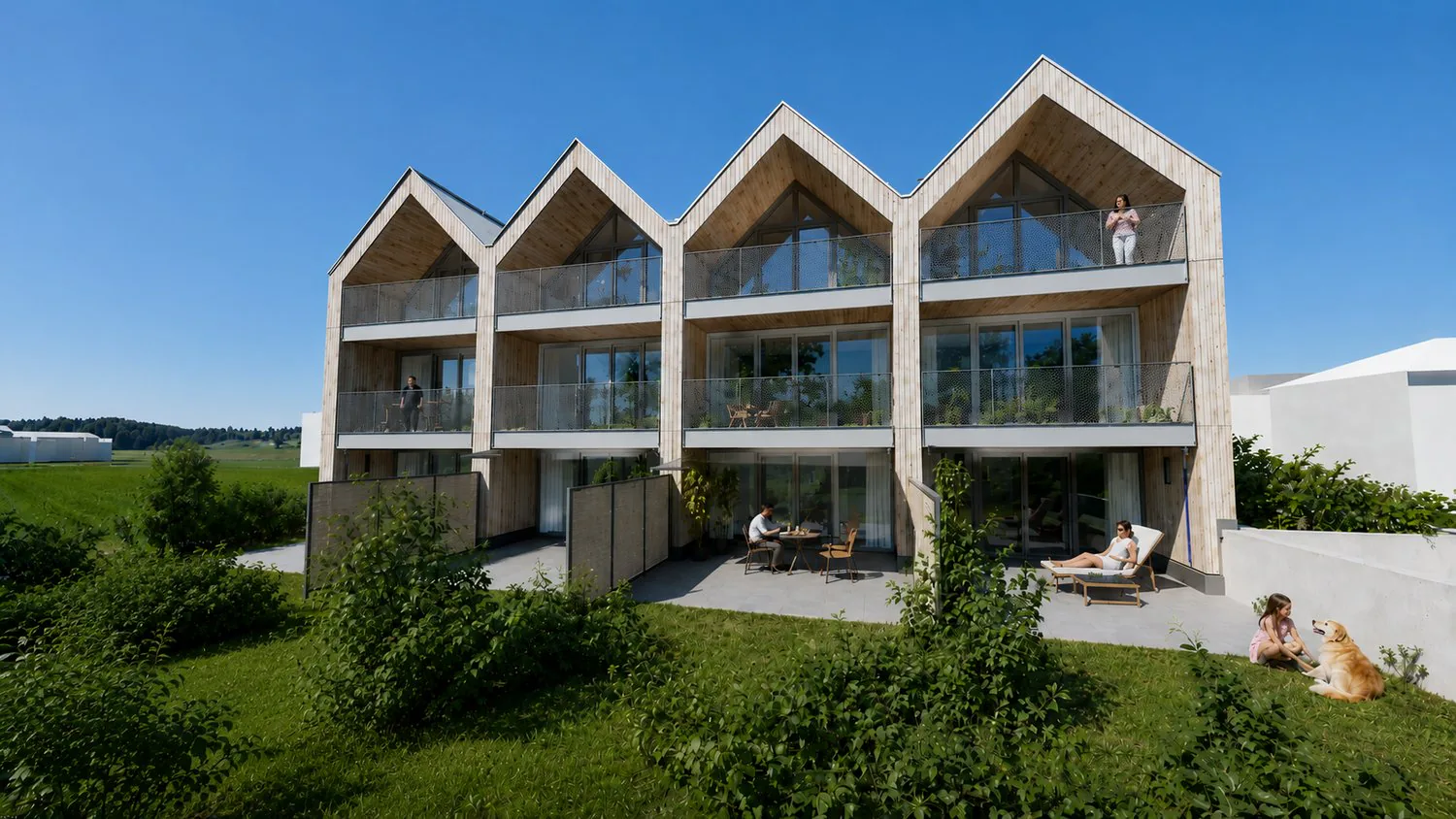 New building with a lot of living comfort - modern 5.5 room row single-family houses