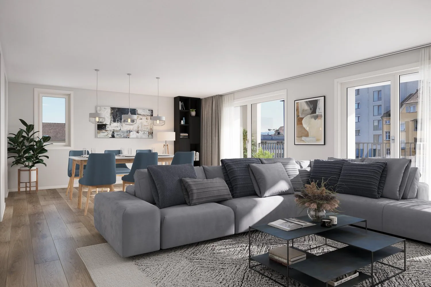 Co-create the interior design - Exclusive 3.5-room apartment with separate studio