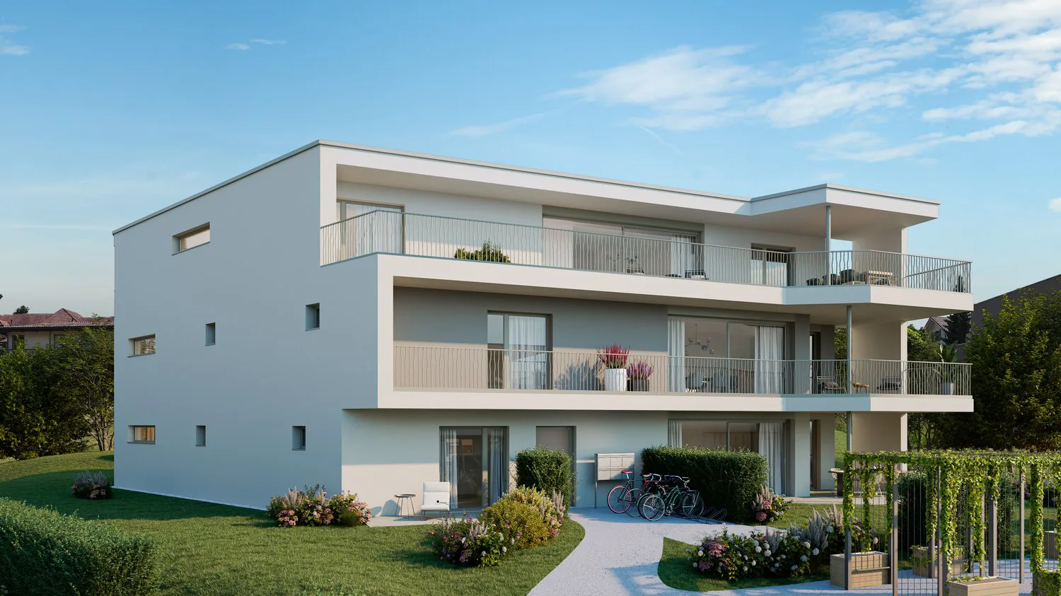 Appartement 3.5 pièces au rez-de-chaussée d'une maison de cinq familles – vie élégante au Greenpark